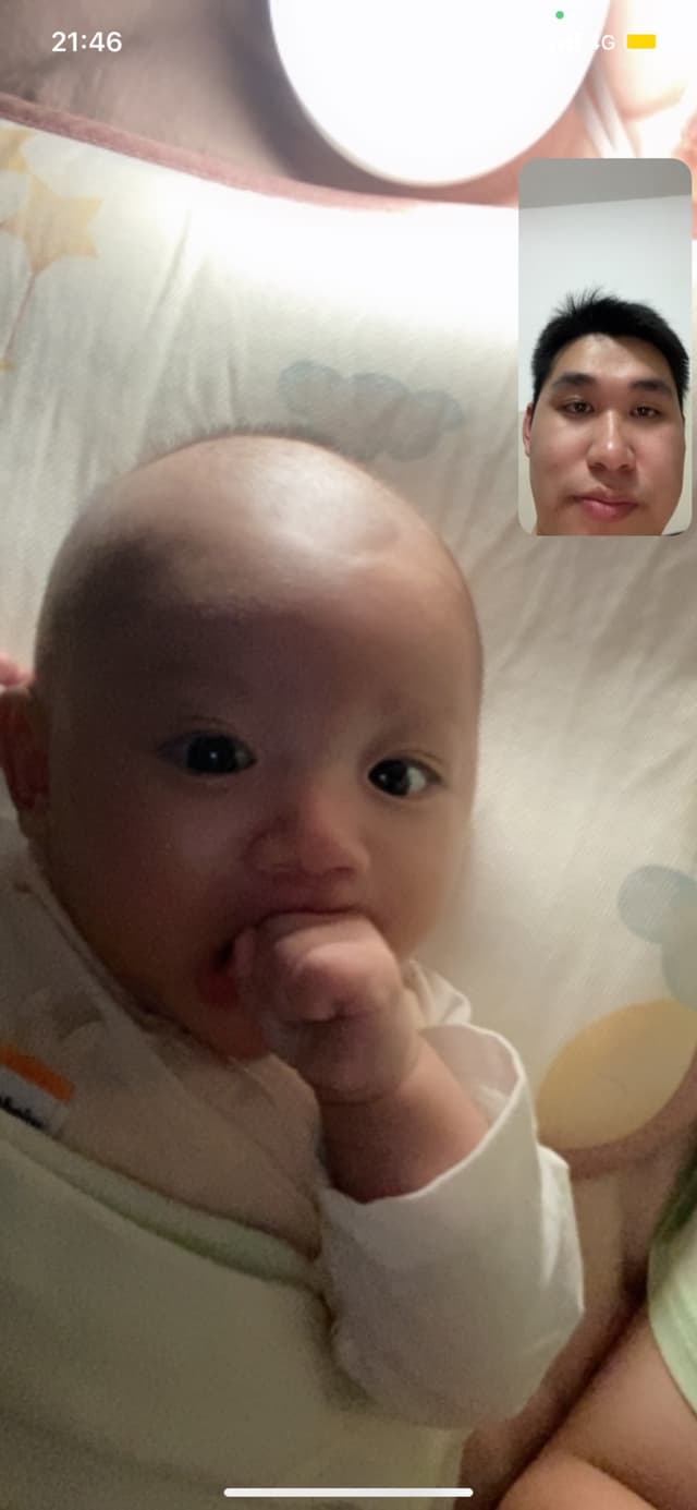 爸爸看我吃小拳拳