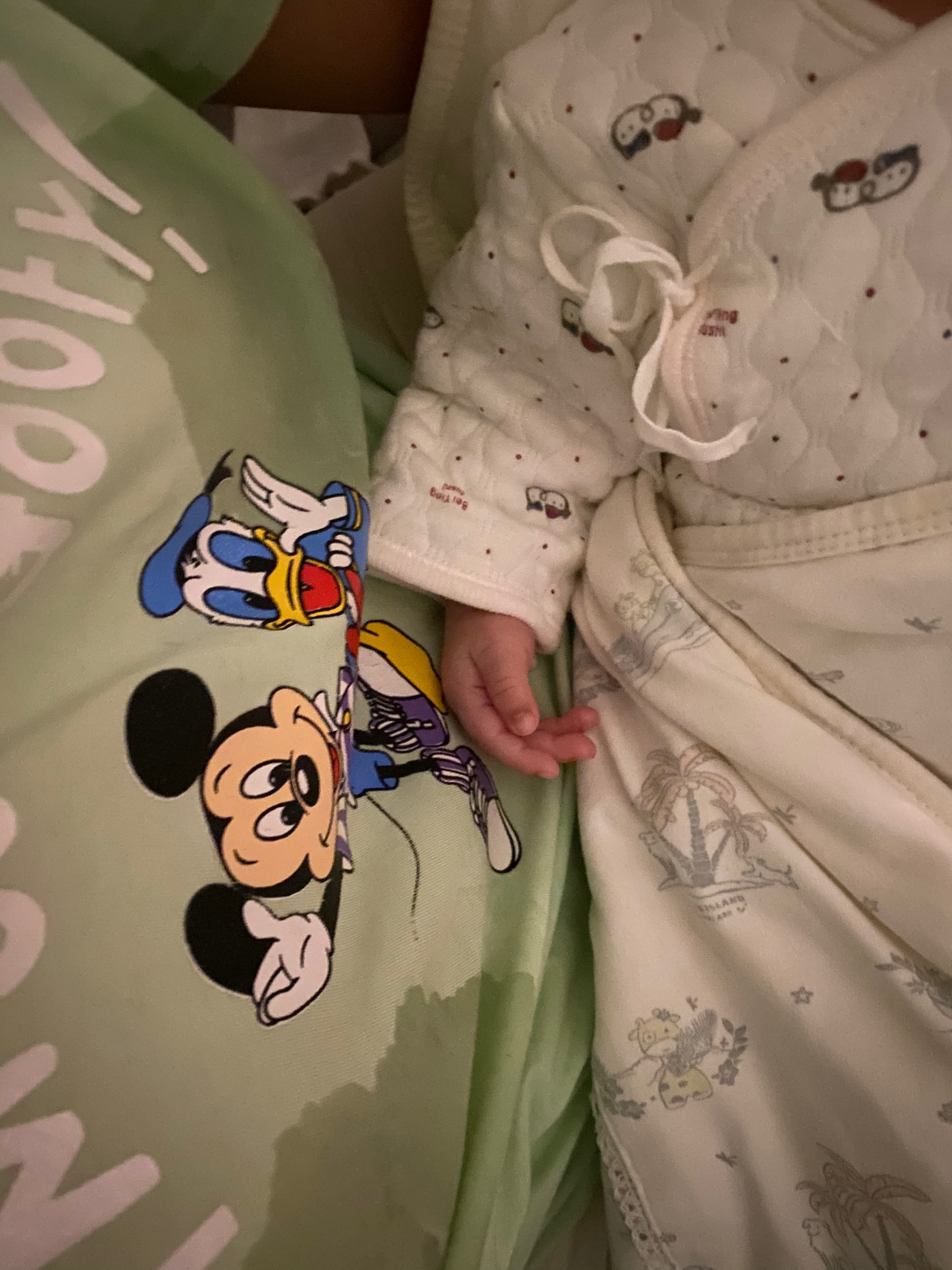 半夜我又饿了，又哭闹妈妈了